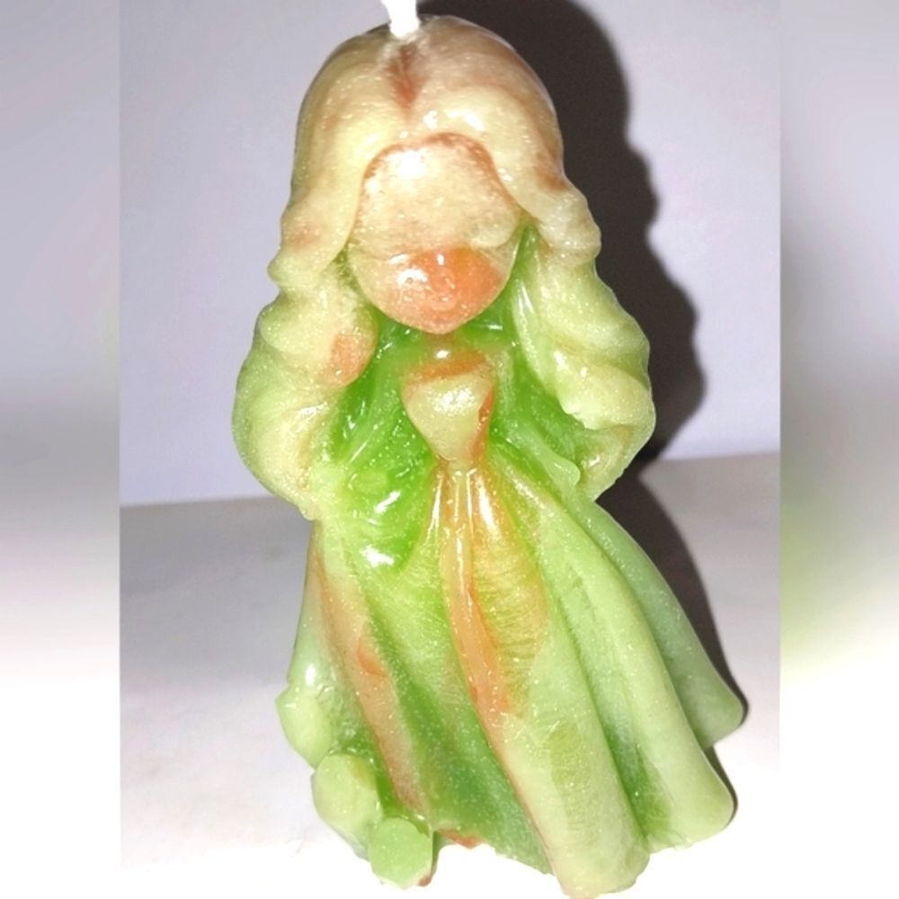 Hand crafted limited edition whimsical princess candle